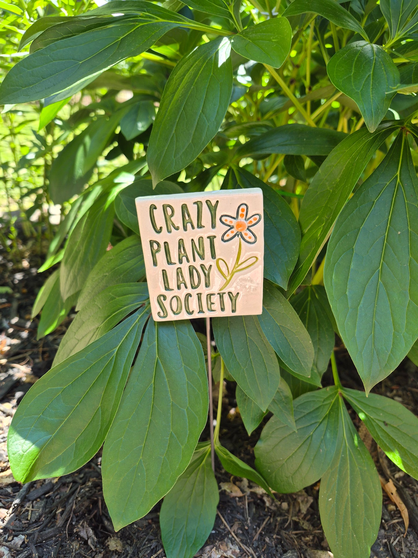 Garden Sign - CRAZY PLANT LADY SOCIETY