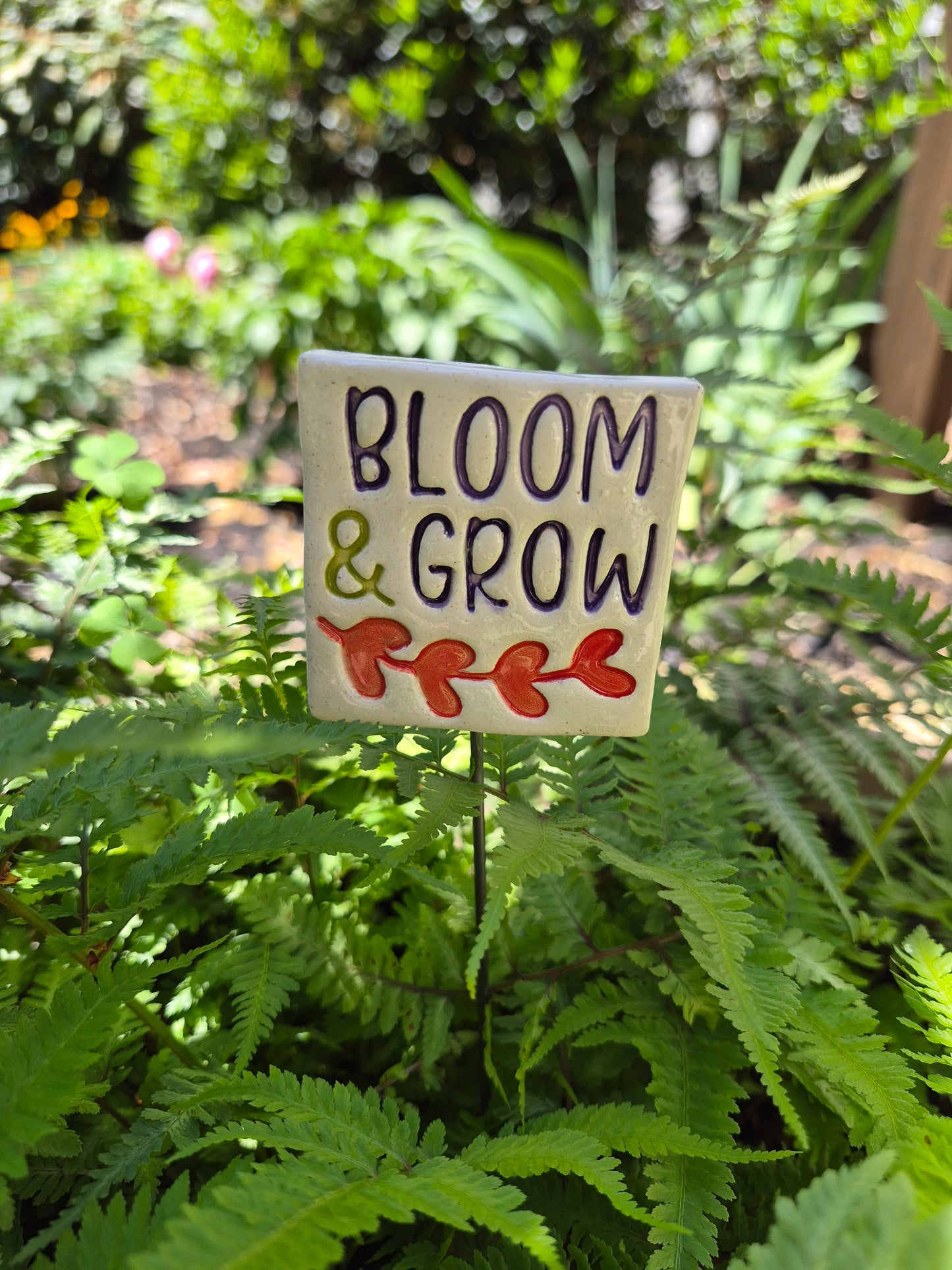 Garden Sign - BLOOM & GROW