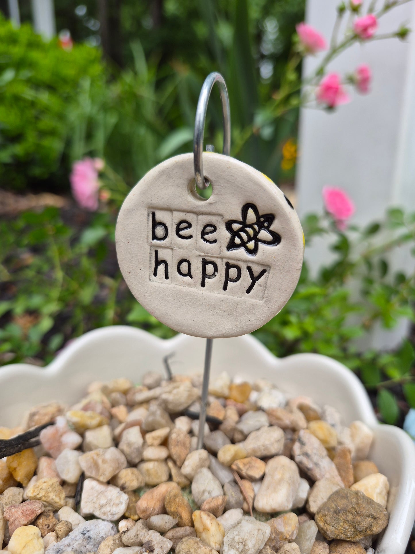 Garden Tag - Bee Happy