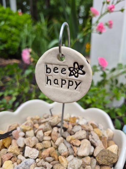 Garden Tag - Bee Happy