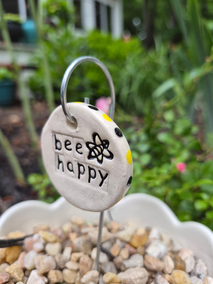 Garden Tag - Bee Happy